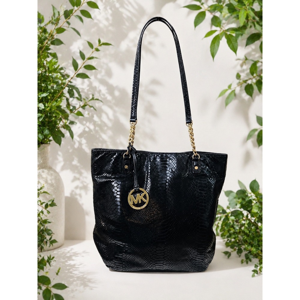 MK154 Michael Kors Python embossed tote/shoulder bag